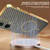 Phonesta Luxury Carbon Fiber Back Cover hoesje met MagSafe voor Motorola Moto G35 - Bruin 1