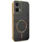 Phonesta Luxury Carbon Fiber Back Cover hoesje met MagSafe voor Motorola Moto G35 - Zwart