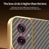 Phonesta Luxury Carbon Fiber Back Cover hoesje met MagSafe voor Motorola Moto G55 - Bruin 5