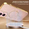 Phonesta Luxury Carbon Fiber Back Cover hoesje met MagSafe voor Motorola Moto G55 - Roze 1