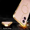 Phonesta Luxury Carbon Fiber Back Cover hoesje met MagSafe voor Motorola Moto G55 - Roze 7