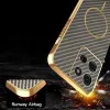 Phonesta Luxury Carbon Fiber Back Cover hoesje met MagSafe voor Motorola Moto G75 - Bruin 7