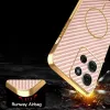 Phonesta Luxury Carbon Fiber Back Cover hoesje met MagSafe voor Motorola Moto G75 - Roze 7
