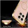 Phonesta Luxury Carbon Fiber Back Cover hoesje met MagSafe voor Xiaomi 14T - Roze 6