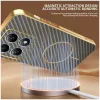 Phonesta Luxury Carbon Fiber Back Cover hoesje met MagSafe voor Xiaomi 14T Pro - Bruin 4