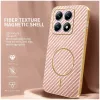 Phonesta Luxury Carbon Fiber Back Cover hoesje met MagSafe voor Xiaomi 14T Pro - Roze 1