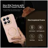 Phonesta Luxury Carbon Fiber Back Cover hoesje met MagSafe voor Xiaomi 14T Pro - Roze 2