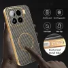 Phonesta Luxury Carbon Fiber Back Cover hoesje met MagSafe voor Xiaomi 15 - Bruin 6