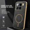 Phonesta Luxury Carbon Fiber Back Cover hoesje met MagSafe voor Xiaomi 15 - Zwart 2