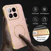 Phonesta Luxury Carbon Fiber Back Cover hoesje met MagSafe voor Xiaomi 15 - Roze 6