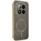 Phonesta Luxury Carbon Fiber Back Cover hoesje met MagSafe voor Xiaomi Redmi Note 14 Pro Plus - Bruin