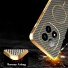 Phonesta Luxury Carbon Fiber Back Cover hoesje met MagSafe voor Xiaomi Redmi Note 14 Pro Plus - Bruin 7