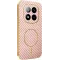 Phonesta Luxury Carbon Fiber Back Cover hoesje met MagSafe voor Xiaomi Redmi Note 14 Pro Plus - Roze