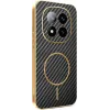 Phonesta Luxury Carbon Fiber Back Cover hoesje met MagSafe voor Xiaomi Redmi Note 14 Pro Plus - Zwart 0