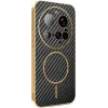Phonesta Luxury Carbon Fiber Back Cover hoesje met MagSafe voor Xiaomi 15 Ultra - Zwart 0