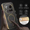 Phonesta Luxury Carbon Fiber Back Cover hoesje met MagSafe voor Xiaomi 15 Ultra - Zwart 6