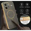 Phonesta Luxury Carbon Fiber Back Cover hoesje met MagSafe voor Xiaomi Poco F7 Ultra - Bruin 7