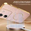 Phonesta Luxury Carbon Fiber Back Cover hoesje met MagSafe voor Xiaomi Poco M7 Pro - Roze 1