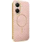 Phonesta Luxury Carbon Fiber Back Cover hoesje met MagSafe voor Xiaomi Poco X7 Pro - Roze