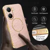 Phonesta Luxury Carbon Fiber Back Cover hoesje met MagSafe voor Xiaomi Poco X7 Pro - Roze 6