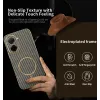 Phonesta Luxury Carbon Fiber Back Cover hoesje met MagSafe voor Xiaomi Redmi A5 171.7mm - Bruin 2