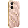Phonesta Luxury Carbon Fiber Back Cover hoesje met MagSafe voor Xiaomi Redmi A5 171.7mm - Roze 0