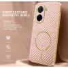 Phonesta Luxury Carbon Fiber Back Cover hoesje met MagSafe voor Xiaomi Redmi A5 171.7mm - Roze 1