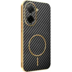 Phonesta Luxury Carbon Fiber Back Cover hoesje met MagSafe voor Xiaomi Redmi A5 173.4mm - Zwart