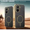 Phonesta Luxury Carbon Fiber Back Cover hoesje met MagSafe voor Xiaomi Redmi A5 173.4mm - Zwart 3