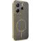 Phonesta Luxury Carbon Fiber Back Cover hoesje met MagSafe voor Xiaomi Redmi Note 14 4G 164.8mm - Bruin