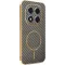 Phonesta Luxury Carbon Fiber Back Cover hoesje met MagSafe voor Xiaomi Redmi Note 14 Pro 4G - Bruin