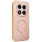 Phonesta Luxury Carbon Fiber Back Cover hoesje met MagSafe voor Xiaomi Redmi Note 14 Pro 4G - Roze