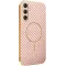 Phonesta Luxury Carbon Fiber Back Cover hoesje met MagSafe voor Samsung Galaxy A16 - Roze