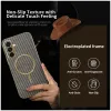 Phonesta Luxury Carbon Fiber Back Cover hoesje met MagSafe voor Samsung Galaxy A36 - Bruin 2