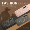Phonesta Luxury Carbon Fiber Back Cover hoesje met MagSafe voor Samsung Galaxy A36 - Bruin 8