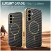 Phonesta Luxury Carbon Fiber Back Cover hoesje met MagSafe voor Samsung Galaxy A56 - Zwart 3