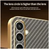 Phonesta Luxury Carbon Fiber Back Cover hoesje met MagSafe voor Samsung Galaxy S24 FE - Bruin 7