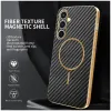 Phonesta Luxury Carbon Fiber Back Cover hoesje met MagSafe voor Samsung Galaxy S24 FE - Zwart 1