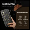 Phonesta Luxury Carbon Fiber Back Cover hoesje met MagSafe voor Samsung Galaxy S24 FE - Zwart 2