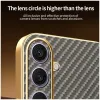 Phonesta Luxury Carbon Fiber Back Cover hoesje met MagSafe voor Samsung Galaxy S25 Plus/S24 Plus - Bruin 7