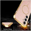 Phonesta Luxury Carbon Fiber Back Cover hoesje met MagSafe voor Samsung Galaxy S25 Plus/S24 Plus - Roze 6