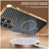 Phonesta Luxury Carbon Fiber Back Cover hoesje met MagSafe voor Samsung Galaxy S25 Ultra - Zwart 4