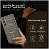 Phonesta Luxury Carbon Fiber Back Cover hoesje met MagSafe voor Samsung Galaxy S25/S24 - Bruin 2