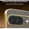Phonesta Luxury Carbon Fiber Back Cover hoesje met MagSafe voor Google Pixel 9 - Bruin 5