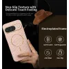 Phonesta Luxury Carbon Fiber Back Cover hoesje met MagSafe voor Google Pixel 9 - Roze 2