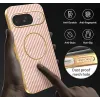 Phonesta Luxury Carbon Fiber Back Cover hoesje met MagSafe voor Google Pixel 9 - Roze 7