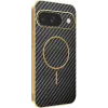 Phonesta Luxury Carbon Fiber Back Cover hoesje met MagSafe voor Google Pixel 9 - Zwart 0