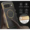 Phonesta Luxury Carbon Fiber Back Cover hoesje met MagSafe voor Google Pixel 9 - Zwart 7