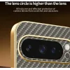 Phonesta Luxury Carbon Fiber Back Cover hoesje met MagSafe voor Google Pixel 9 Pro - Bruin 5