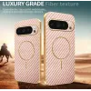 Phonesta Luxury Carbon Fiber Back Cover hoesje met MagSafe voor Google Pixel 9 Pro - Roze 3